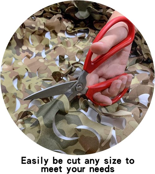 GRVCN Camouflage Netting - Bulk Roll Sunshade Mesh for Hunting Blinds & Military Theme Decor