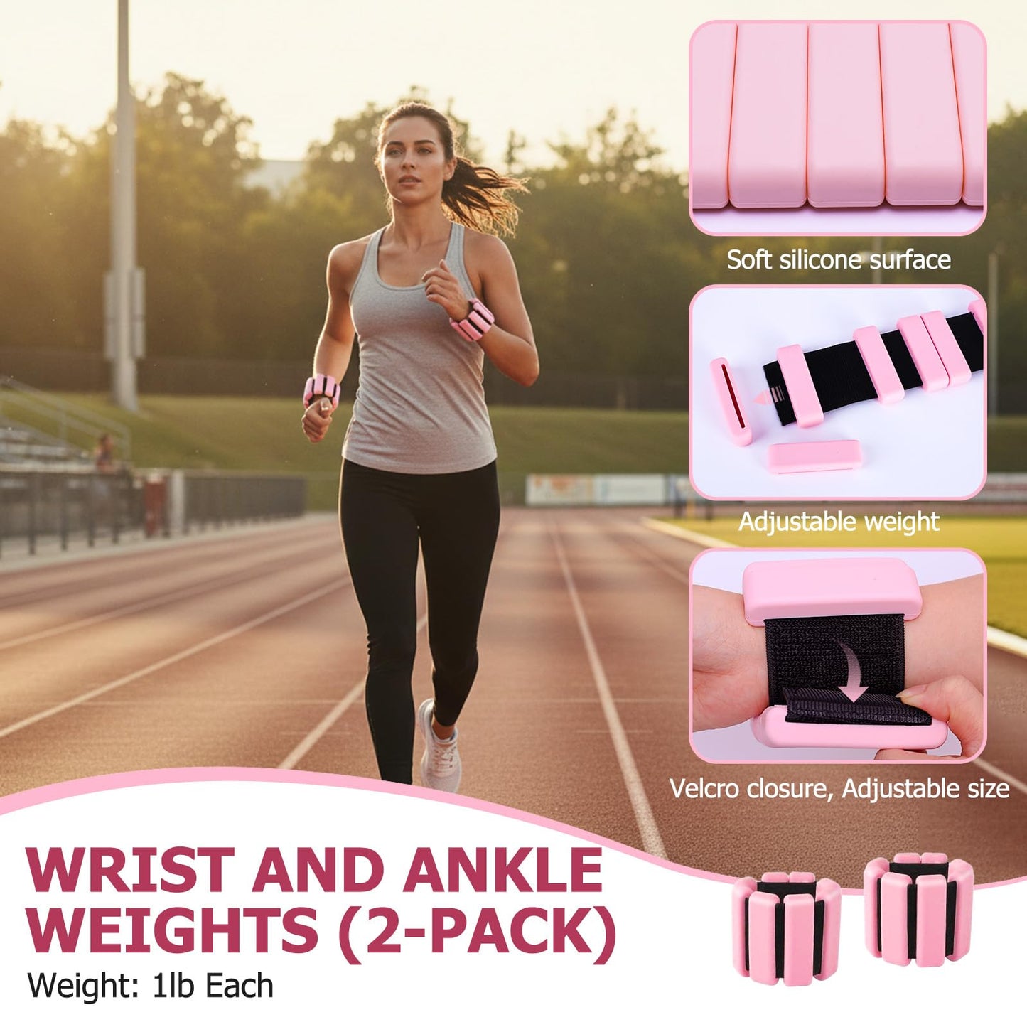 All-in-One Home Workout Kit for Women–Pilates Kit with Ankle Weights, Magic Circle 12 inch, Resistance Bands, Mini Pilates Ball, Carry Bag – Beginner Pilates Gift Set for Mother's Day, Birthday