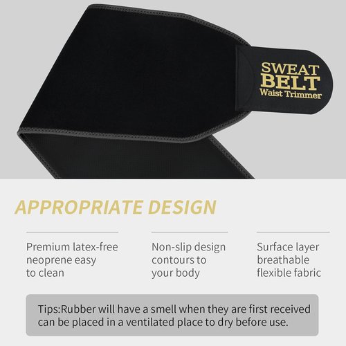 Lisacool Waist Trainer for Women - Adjustable Sweat Band for Effective Weight Loss | Comfortable Belly Wrap