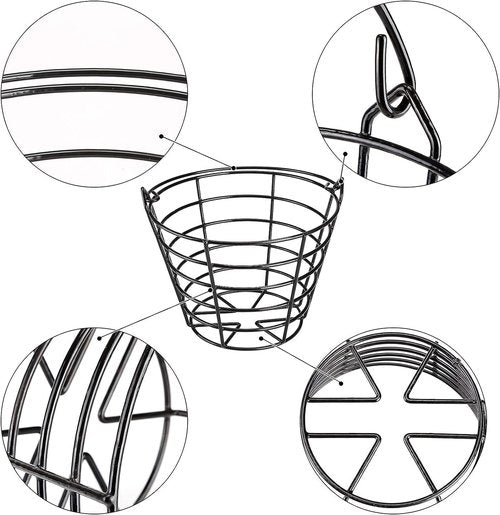 LIQIWI Golf Ball Basket Metal Material,Ball Container