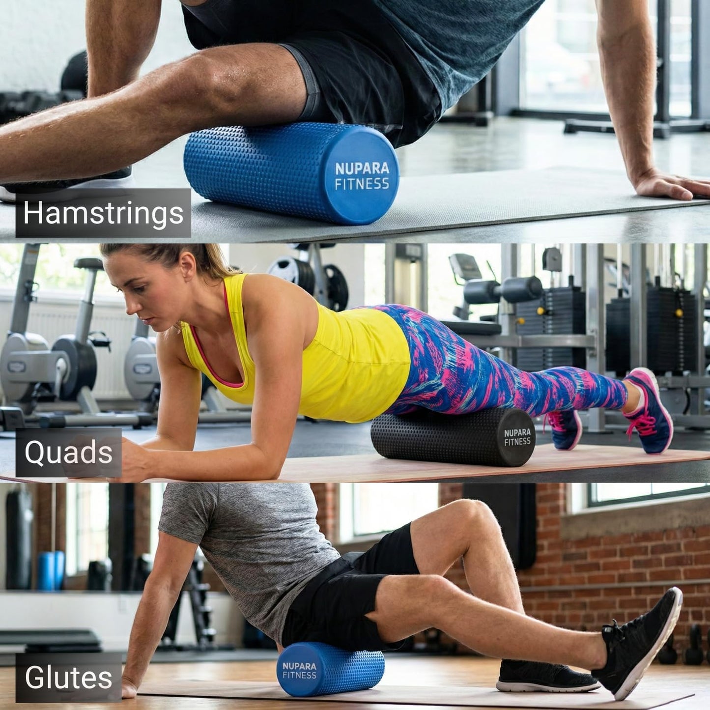 Skiennix Foam Roller - Deep Tissue Muscle Relief for Back & Legs | 18 Inch Dark Blue