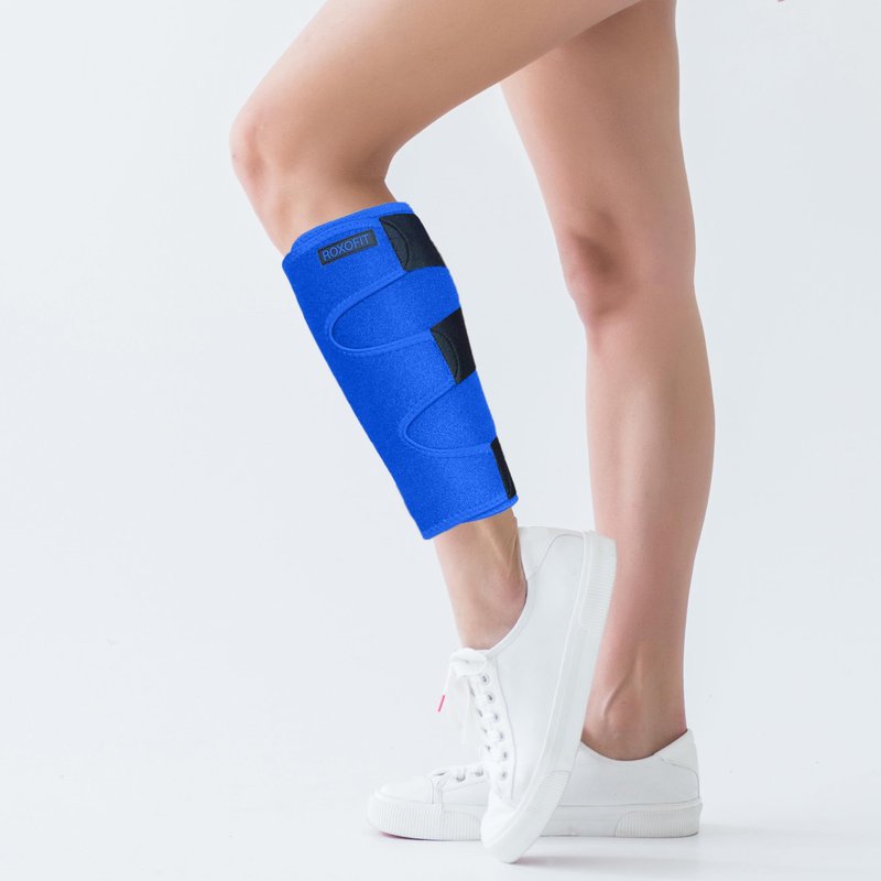ROXOFIT Calf Brace for Torn Calf Muscle and Shin Splint Relief - Shin Splint Brace - Compression Sleeves for Women Calf Compression Sleeve Men, Shin Splint Compression Sleeve, Compression Calf Sleeve Women, Calf Compression Sleeve Women, Calf Sleeves for