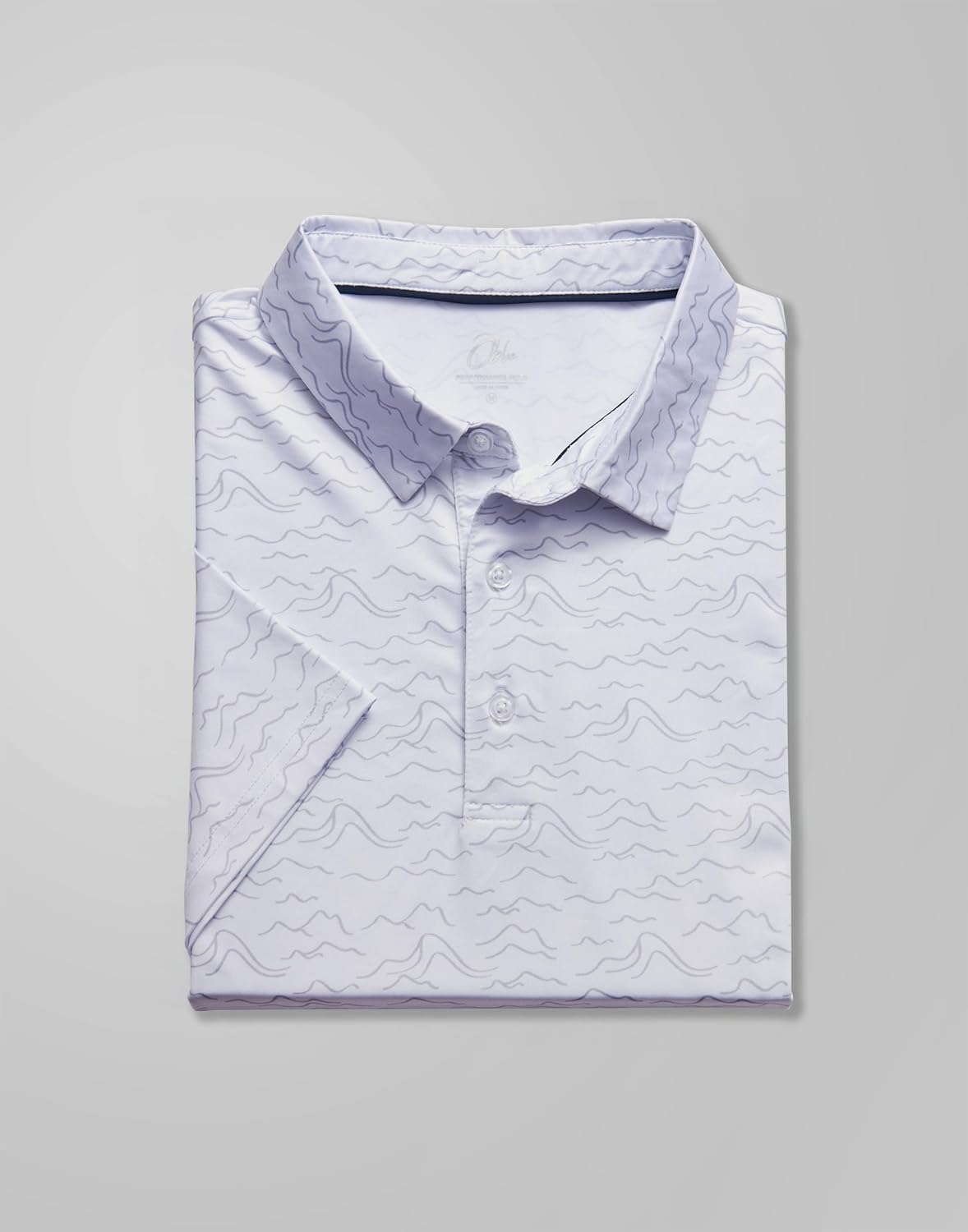 Obla Men's Golf Polo Shirt - Short Sleeve Dry Fit Performance | Moisture-Wicking Casual Print