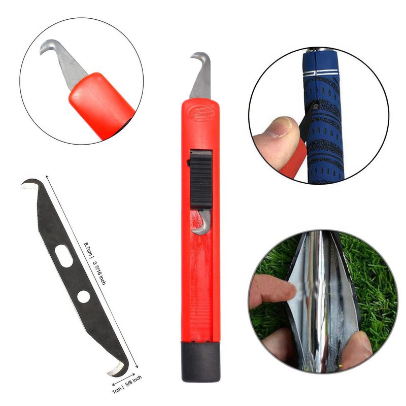 LGEGE Golf Grip Remover Tool Kits - Golf Grip Tape Stripper with Golf Club Grip Removal Hook Knife