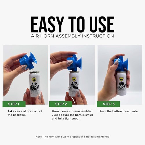 Guard Dog Security Air Horn - Powerful Handheld Safety Horn for Marine & Sports Events | 1.4 oz, 1-Mile Sound Blast