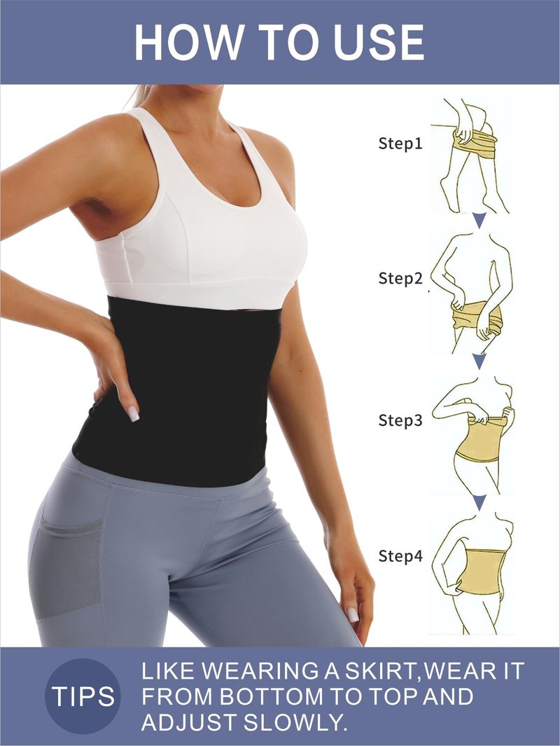 Dokelovy Sauna Suit Waist Trainer for Women,Waist Trimmer Belt Waist Toner Weight Loss Shapewear, Workout Fitness Yoga Gym