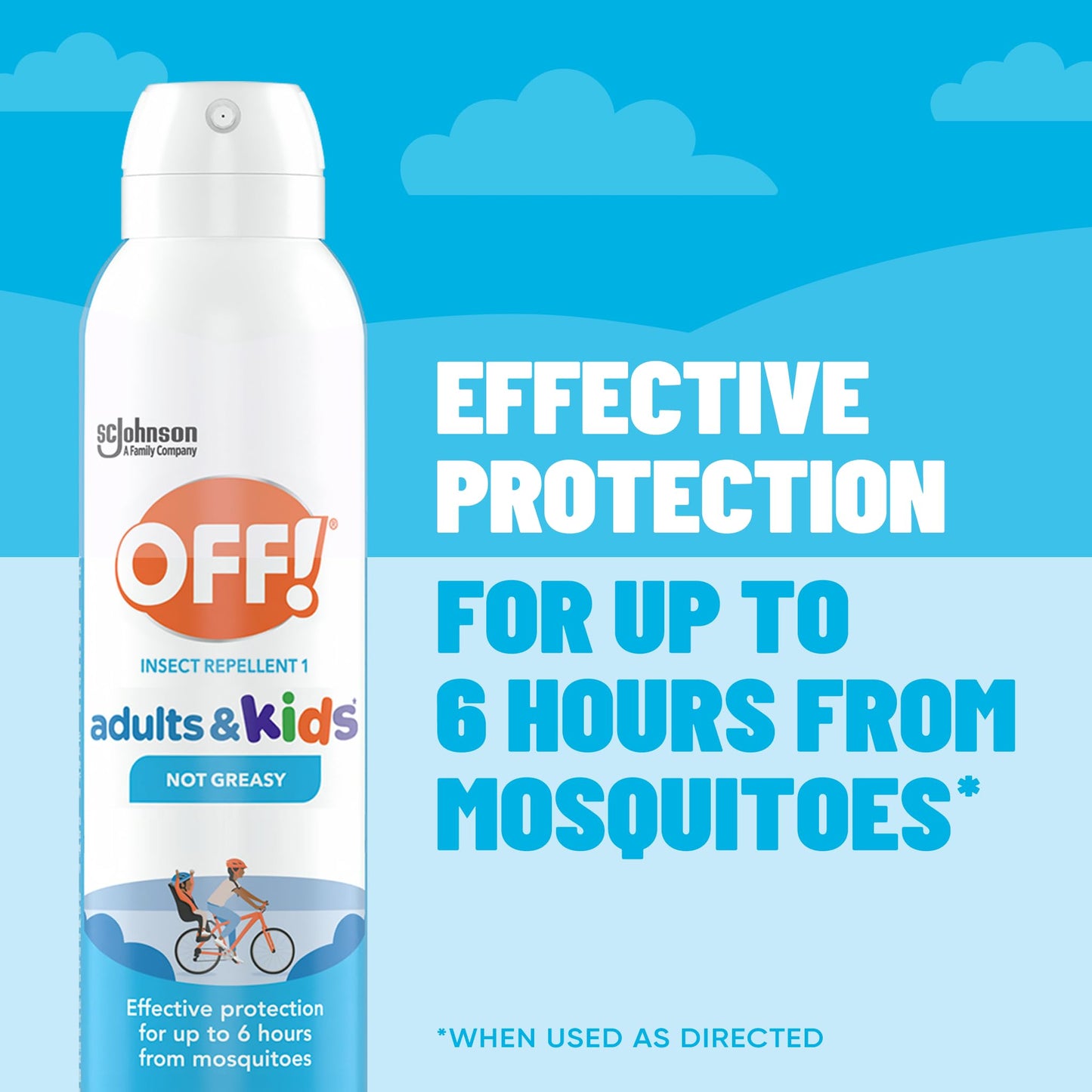 OFF! Insect Repellent Aerosol for Adults & Kids, Fragrance-Free Picaridin Bug Spray for Everyday DEET-Free Protection from Mosquitoes and Ticks, 5 oz, (Pack of 2)