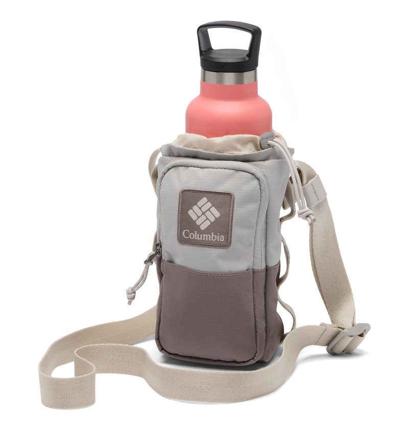 Columbia Unisex Trail Traveler Water Bottle Sling, Flint Grey/Iron/Dark Stone, One Size