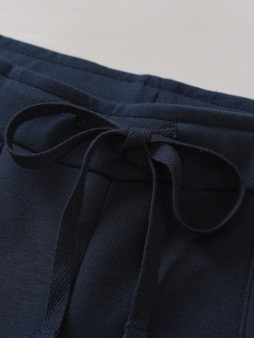 Pintage Women's Petite Joggers Fleece Sweatpants with Pockets XL Navy