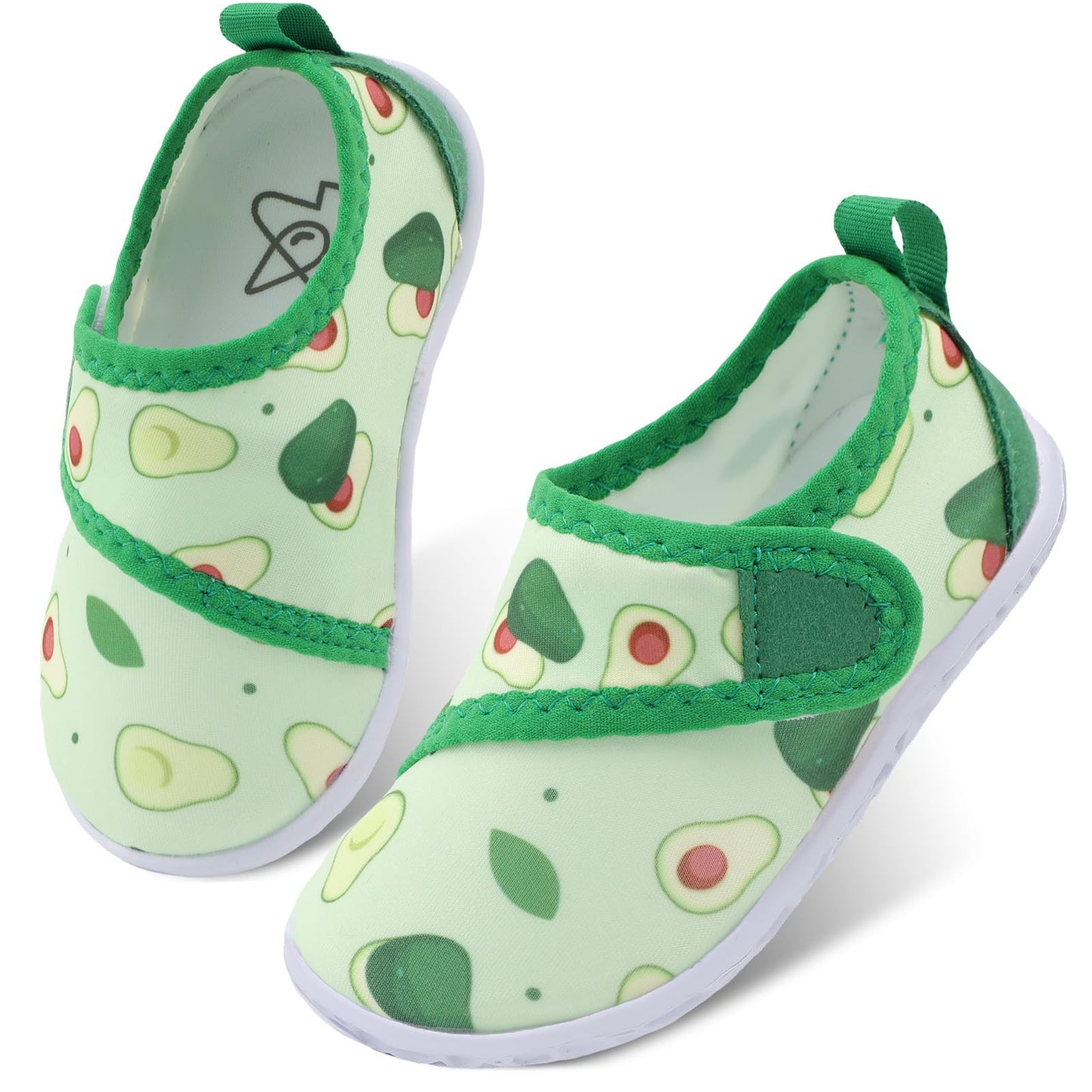 LeIsfIt Kids Water Shoes Toddler Girls Boys Swim Shoes Outdoor Quick-Dry Breathable Aqua Socks for Beach Pool Surf, Avocado, 1 Big Kid