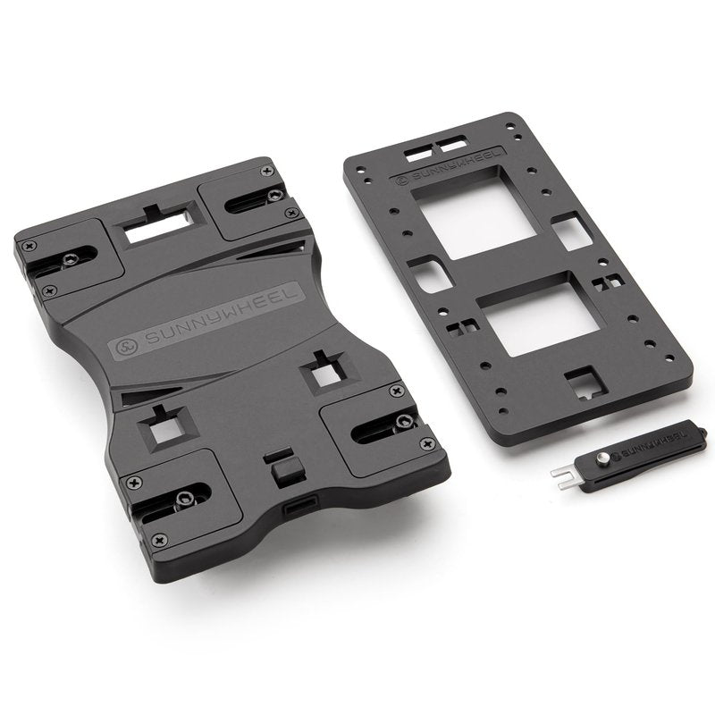 Quick Release Adapter Plate for Rear Rack – DIY Custom Rear Rack Carrier - Universal Bike Basket & Top Case Mounting Bracket