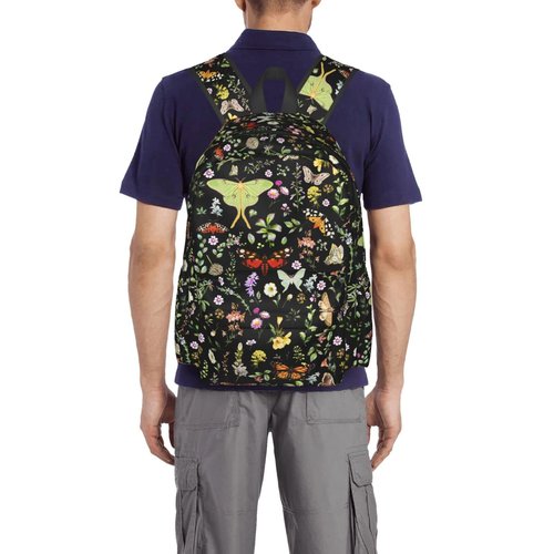 MOLIAN Butterflies Moths Flower Stylish Backpack With Adjustable Padded Shoulder Straps Daypacks For College Travel One Size