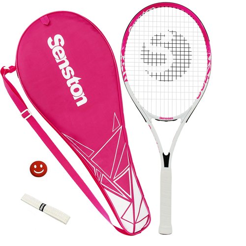 Senston 27 inch Tennis Racket for Adults 1 Pack Tennis Racket Set Tennis Overgrip, Vibration Damper