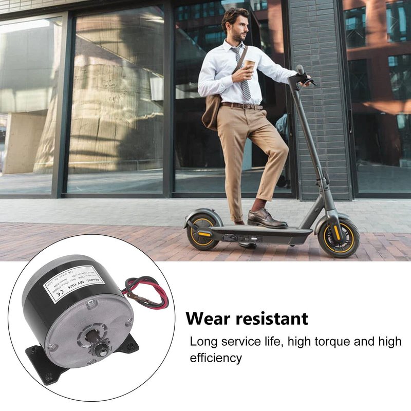 High Speed Brushed DC Motor,MY1025 12V 250W Brushed DC Motor 2750rpm High Efficiency Aluminum DC Electric Motor for Electric Scooter