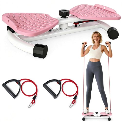 TREVIXAL Waist Twister Machine Exercise Fitness Tool, Ultra-Quiet Operation, 9-level Adjustable Resistance Modes, Slim Waist Exerciser, Rotating Balance Trainer, Load-Bearing 300LBS