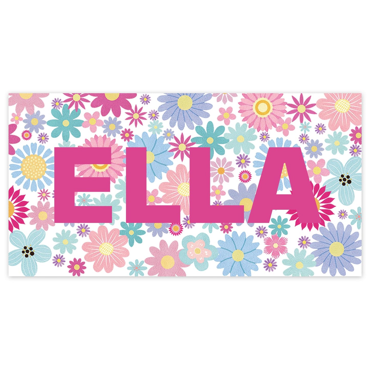 Dreamdecor Kids Personalized Beach Towel with Name, Striped Custom Beach Towels for Swimming Pool Vacation, Microfiber Sand Free Fast Drying Beach Towel - Easter Gift for Adults Women Men Kids
