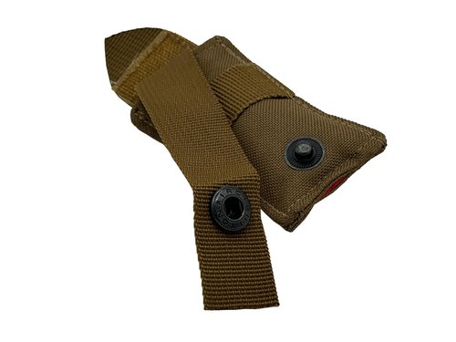 Clover Airsoft-Airsoft Bright Red Dead Rag - Quick Deploy Pouch - Molle Compatable (Tan)