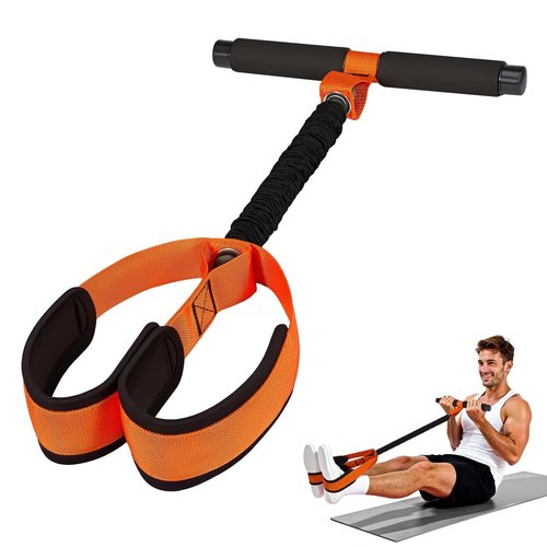 Upgrade Pedal Resistance Band with Handles - Thickened Latex Tubes & Soft Foam Foot Pedal for Full Body Workout, Core/ABS, Legs, Glutes, Arms, Pilates, Physical Therapy