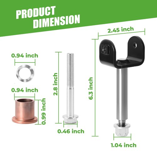 10L0L Golf Cart Front End King Pin Repair Kit for Club Car DS 1981-Up, OEM 1016386 1010150 1016389 8067 7048 (2 Pack)