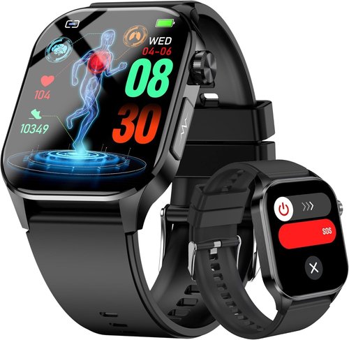 Advanced Health Smartwatch - Real-Time Heart Rate, Blood Oxygen & Sleep Monitoring | Compatible with Android & iOS