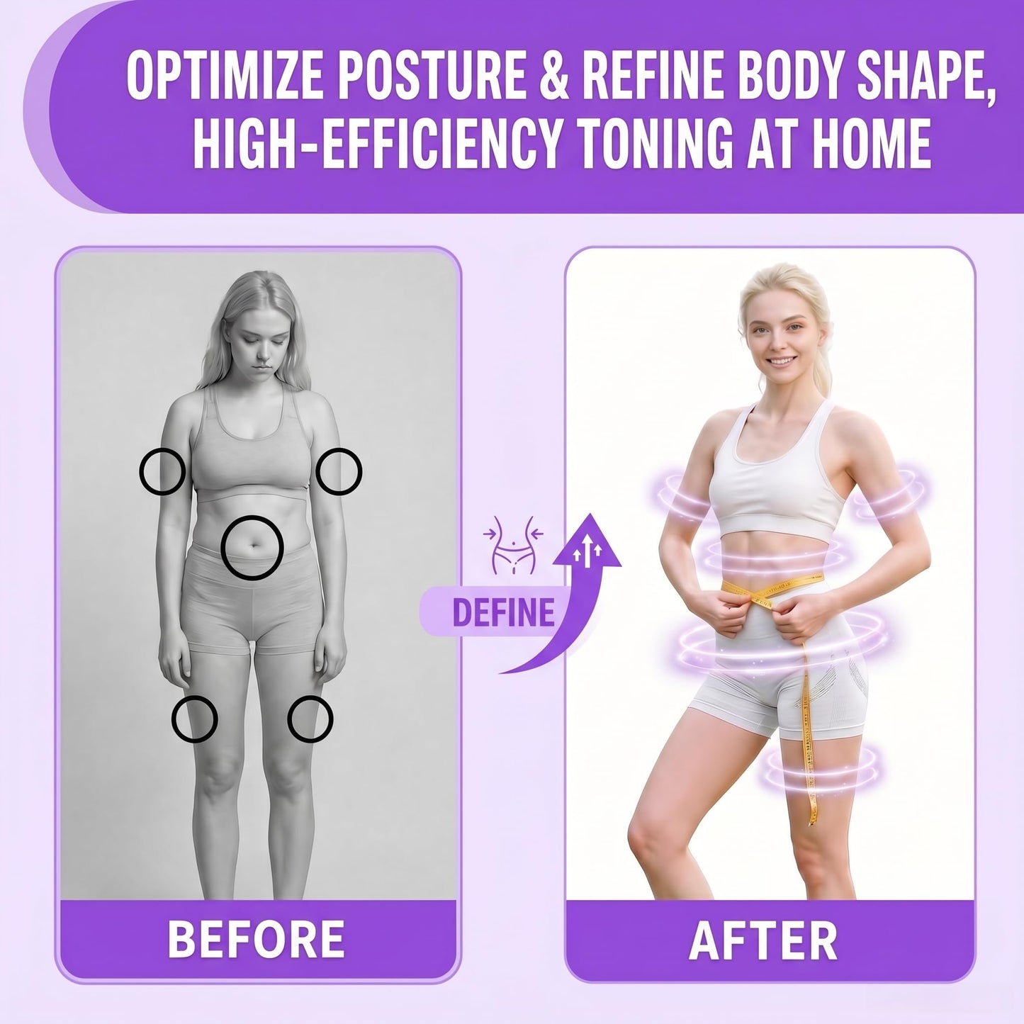 WHATAFIT Upgraded Multifunction Pedal Resistance Band with Handles, 3-Tube Adjustable Foot Pedal Exercise Band, Ankle Straps Included, for Abs Core Leg Arm Waist Full Body Workout Pink Purple