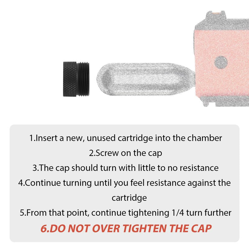 OPOSAD Compact Fast Cap Adapter - Cartridge Quick Change Cap - Cylinder Quick Replace Accessories Compatible with BYRNA CL (1 Piece)