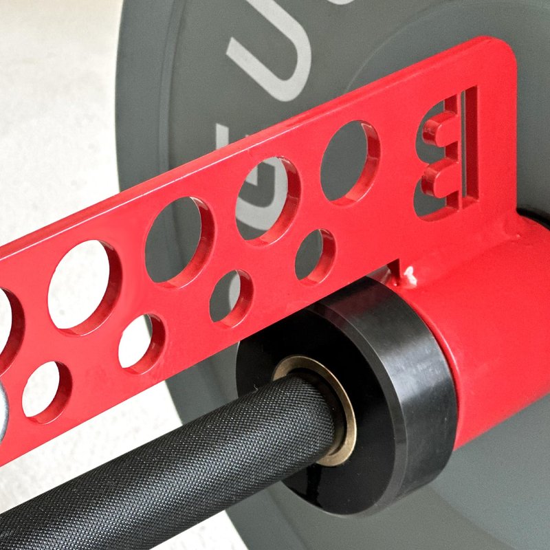 BROTTEBEAR Belt Squat Collar Landmine Attachment Fit 2" Barbell Hole Home Gym Equipment with Two Barbell Protective Plugs, Red