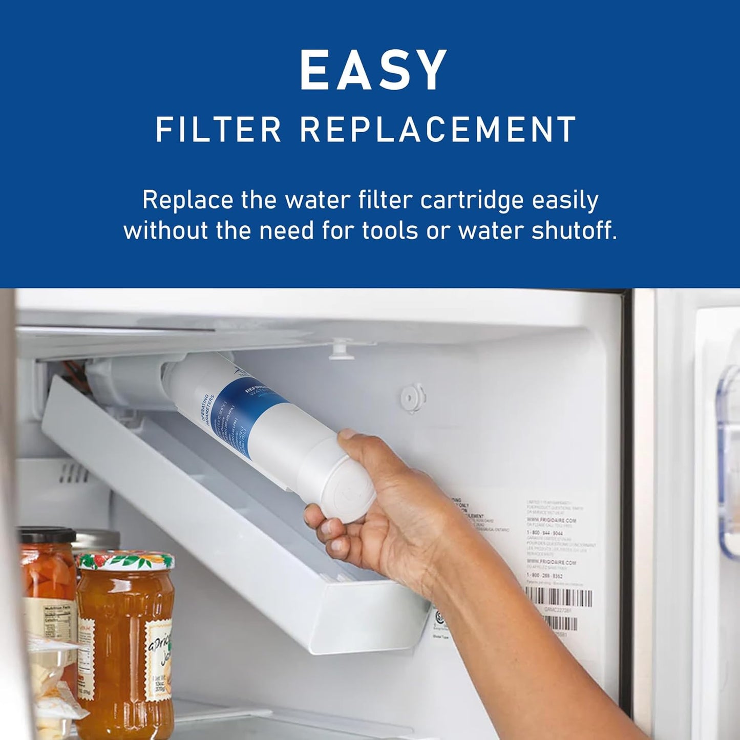 Frigidaire Water Filter Replacement FPPWFU01 - 3 Pack Compatible with PurePour PWF-1