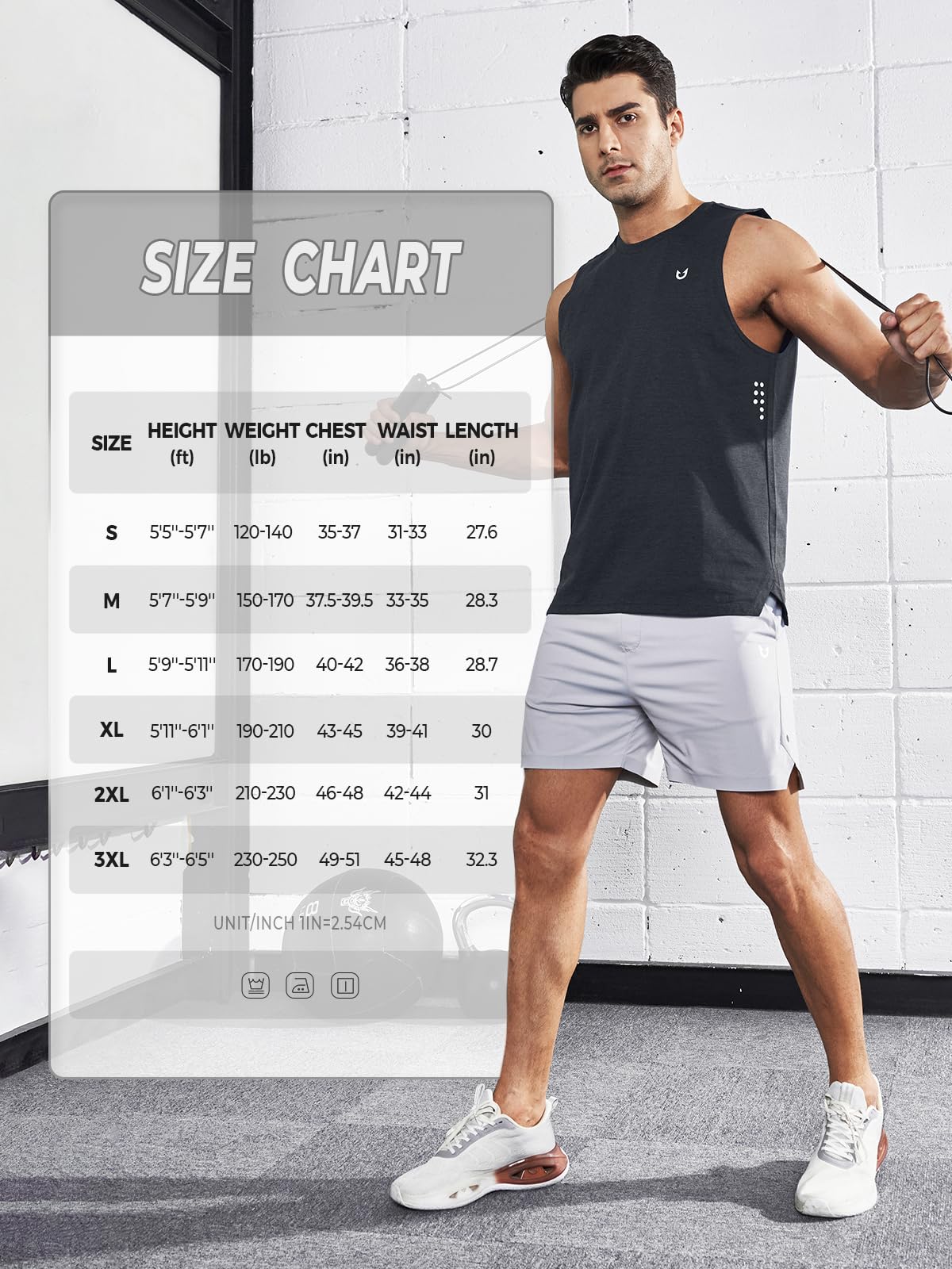 NORTHYARD Mens Tank Top Workout Running Shirts Sleeveless Quick Dry Muscle Shirts Athletic Gym Vest Black L