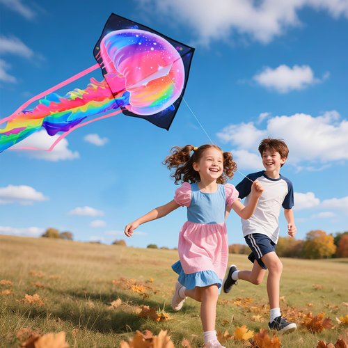 Large Easy-to-Fly Kite for Kids & Adults - Perfect for Outdoor Fun | Ideal Gift for Holidays
