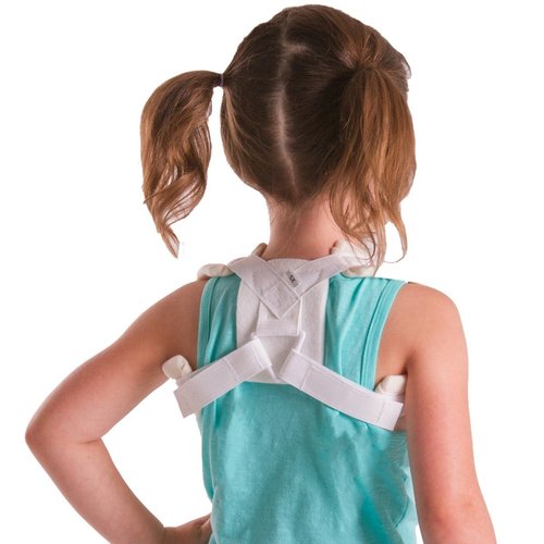 BraceAbility Pediatric Clavicle Fracture Figure-8 Brace for Broken Collarbone in Small Children (XS)