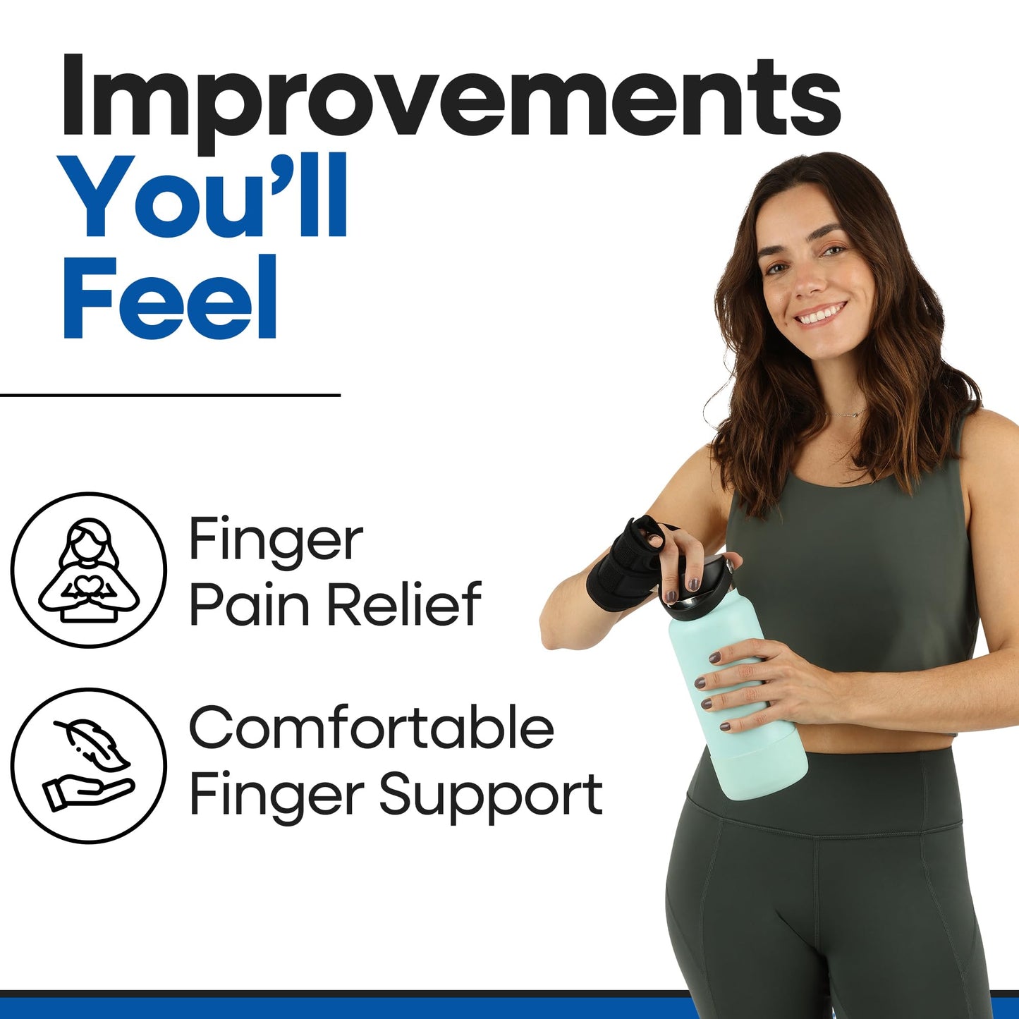 Pinky Finger Splint Boxer Fracture Brace | Ulnar Gutter Splint Hand Brace | Ring & Little Finger Splints | Broken Metacarpal Support Cast | Dupuytren's Contracture | Boxers Pinky Braces (MED RIGHT)
