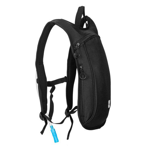 Vibe Hydration Pack Backpack with 2L Bladder for Women, Men, Teens, Kids - Sports, Outdoor, Running, Camping, Hiking, Festivals, Raves (Black)