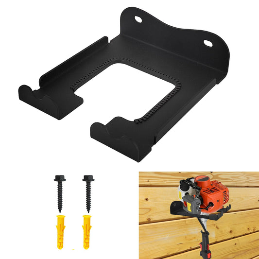 Ertuohg Garage Organizer Trimmer Rack, Heavy Duty Steel Weeder Eater Hanger, Wall Mounted Garden Tool Storage Rack, Black, 5.9 x 4.9 x 1.5 inches