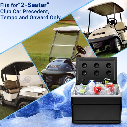 CLUBRALLY Golf Cart Sand Bottle with Holder, Universal No Drilling Sand Bottle Kit, Large Capacity Divot Filler Sand Bottle, Fits Club Car, EZGO, Yamaha with 1" Square Tubes