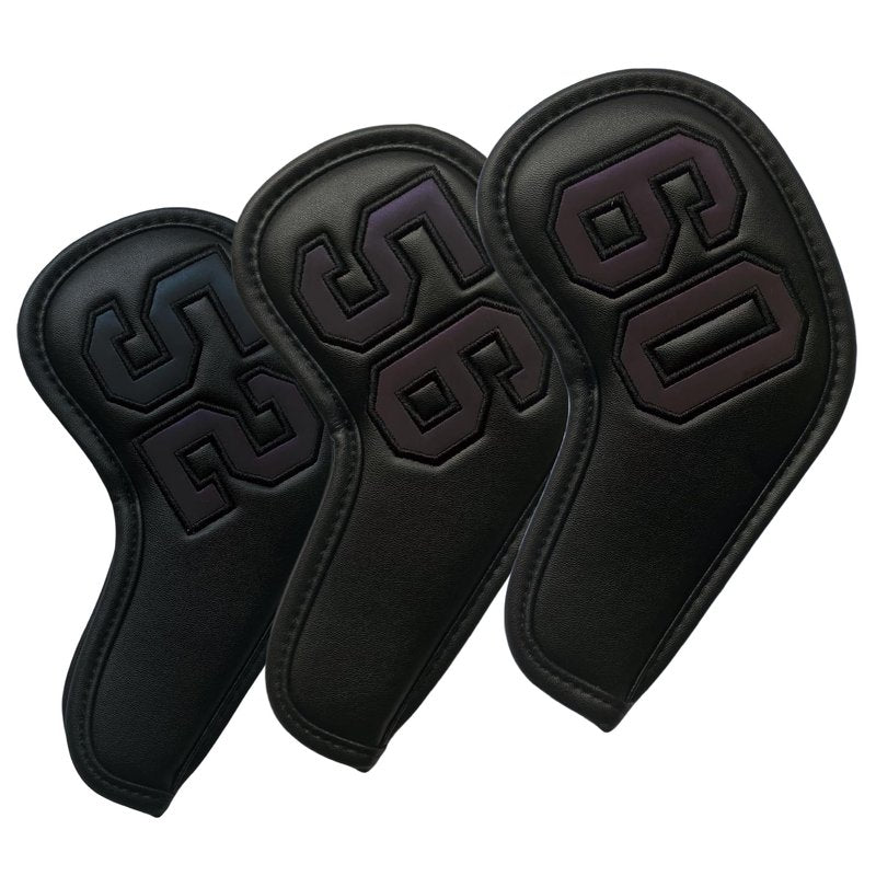 1Pc Magnetic Golf Iron Wedge Head Cover Or Set Golf 52 56 60 Wedge Covers - Synthetic Leather Golf Club Covers Wedge with Large Number (3pcs (52 56 60)) (3pcs (52 56 60))
