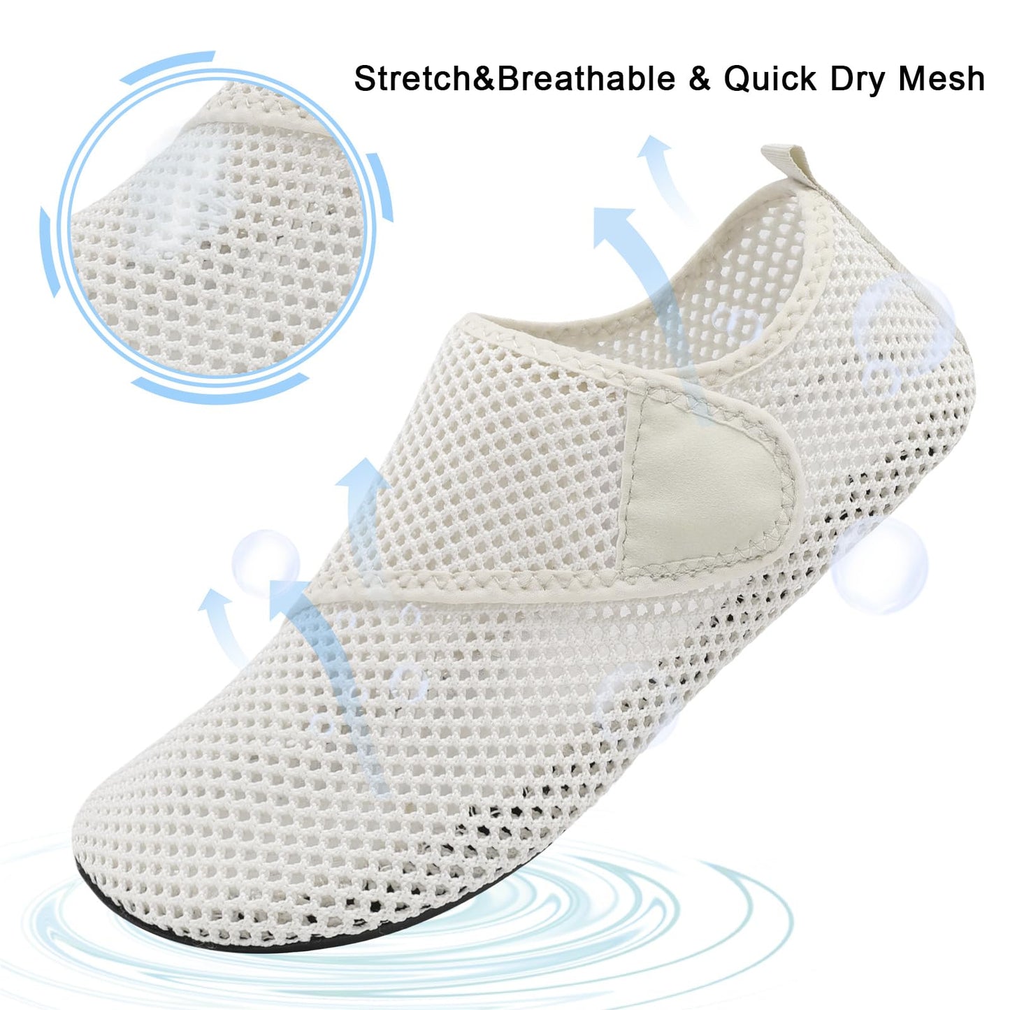 Spesoul Water Shoes for Women Men Quick Dry Aqua Socks Water Sneakers Outdoor Beach Swim Shoes 9-10 Women/7.5-8 Men