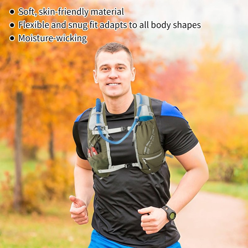 Lightweight Running Vest for Women and Men Hydration Backpack Pack with 1.5L Water Bladder Bag Running Gear Accessories for Hiking Trail Cycling Marathon (Hot Pink)