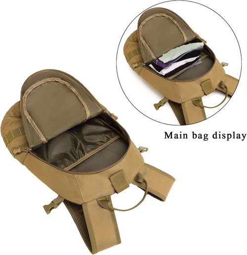 ArcEnCiel 15L Tactical Motorcycle Backpack - Durable Rucksack for Outdoor Camping & Trekking