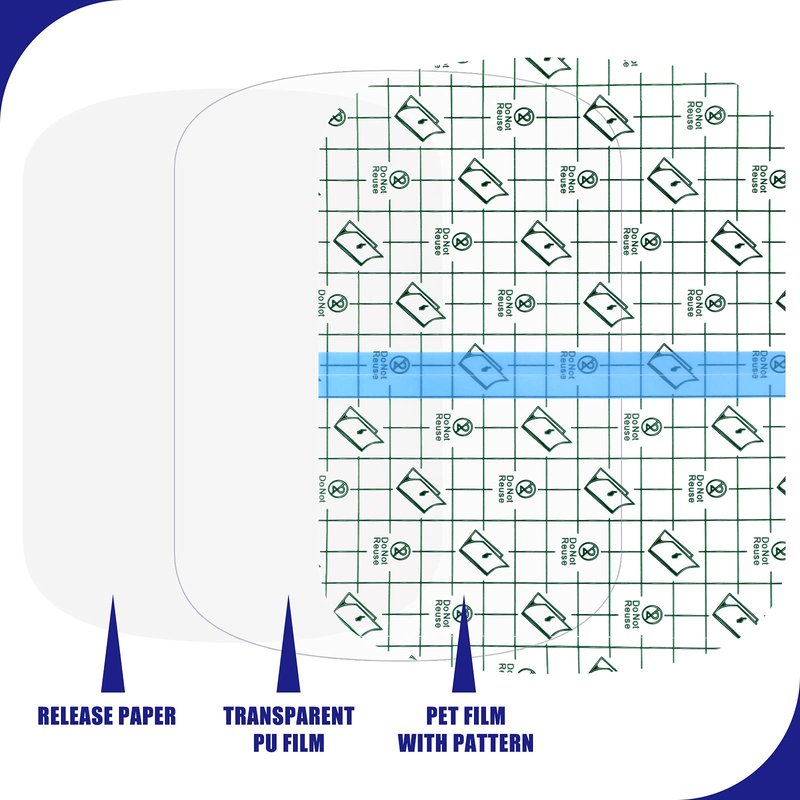 60 Pieces Tattoo Bandage Waterproof Adhesive Plastic Second Skin Cover Transparent Bandage Tape Tattoo Protection Film Bandages Supplies 2 Sizes, 3.9 x 5.1 inch and 5.9 x 7.7 inch