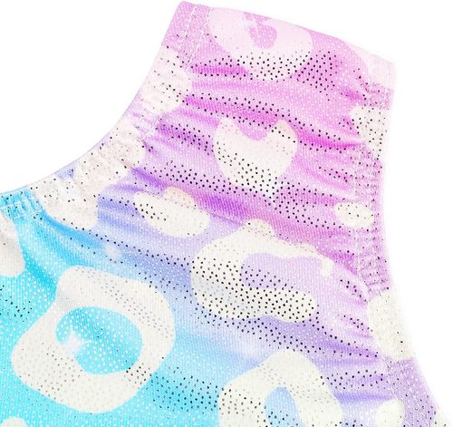 HOZIY Gymnastics Leotards - Sparkle Unicorn & Leopard Biketard for Toddlers & Kids