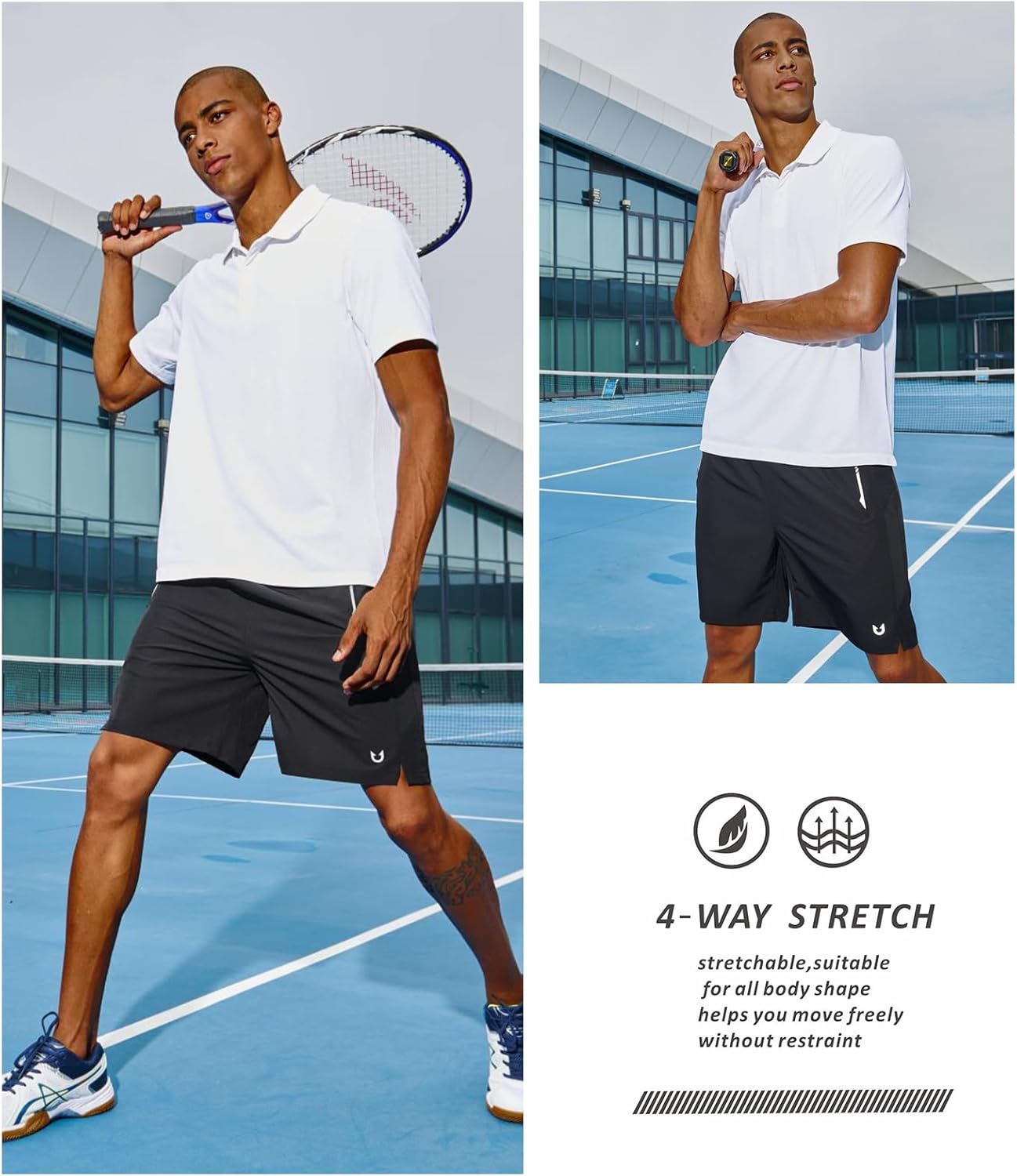 NORTHYARD Men's Athletic Running Shorts - Quick Dry Workout Gym Shorts | 5"/7"/9" Sizes