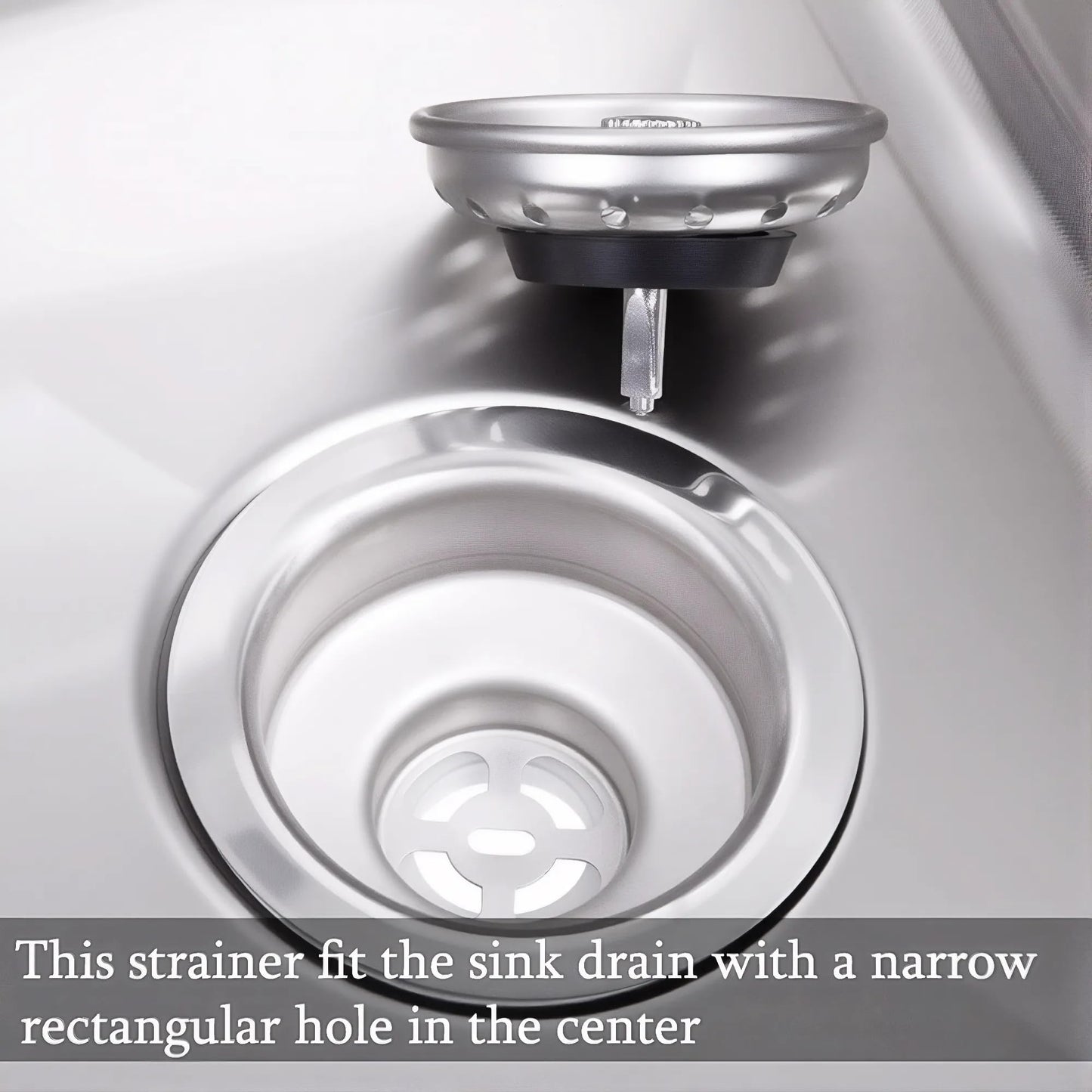 Kingrol 4 Pack Kitchen Sink Strainers with Rubber Stoppers, 3.14 Inch Stainless Steel Drain Basket Replacement, Fits 3.5 Inch Standard Drain