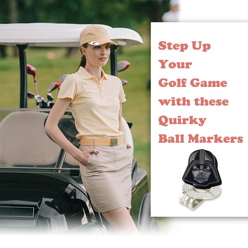 WONXISEN Golf Ball Marker with Magnetic Golf Hat Clip, Golf Accessories, Funny Golf Gifts Golf Decorationgs for Men Golf Lovers