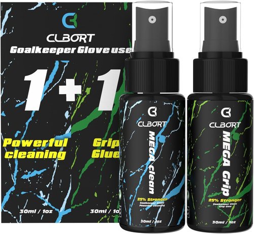 Goalkeeper Glove Spray Bundle by [Brand Name] - MSDS Certified 30ml Grip Spray & 30ml Glove Wash
