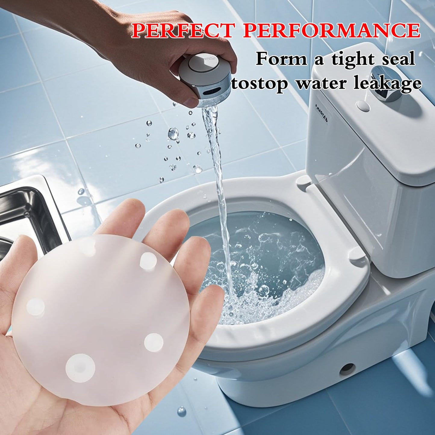 Replacement for Vormax Toilet Tank Silicone Flapper Seal Gasket 3'' - Fit for American Standard 7381424-100.0070A (4 Pack)