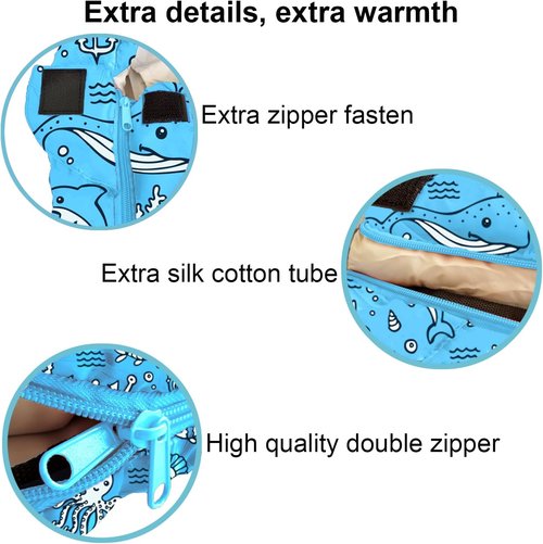 KidzAdventure Kids Sleeping Bag - Mummy Style, Lightweight, 4 Seasons | Includes Pillow Sleeve, Ideal for Camping & Sleepovers