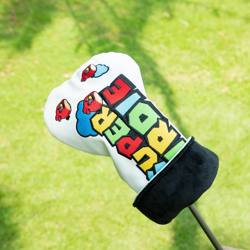 Golf Club Head Covers, Super Birdie Design Golf Driver Covers, Fairway Wood and Hybrid Head Covers with Interchangeable Tags, Premium PU Leather Golf Club Covers(Hybrid)
