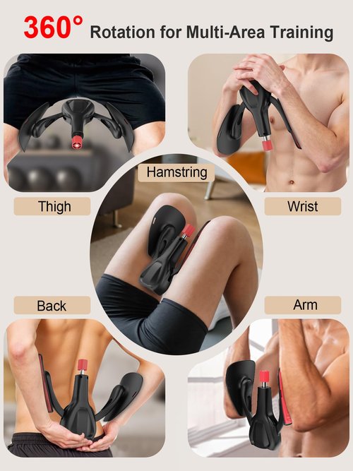 Pelvic Floor Exercise Devices 77 lb Adjustable Kegel Inner Thigh Exerciser and Hip Trainer Workout Equipment for Home Postpartum Recovery Women Men, with Band, Black