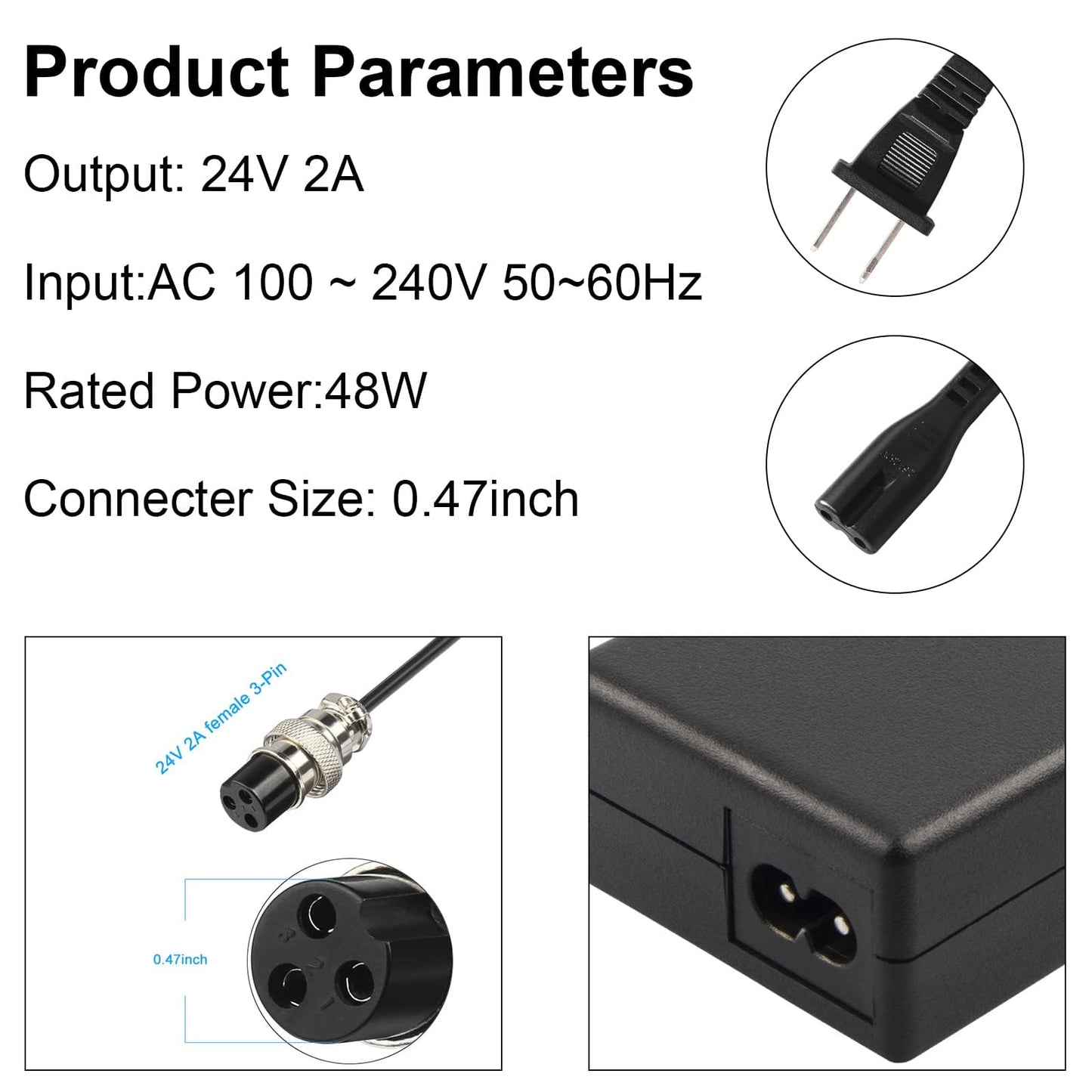 TREE.NB 14.6V 10A LiFePO4 Battery Charger Special for 12V LiFePO4 Battery, Lithium Battery Charger for Lithium Iron Phosphate Battery, Fast Charging with LED Indicator